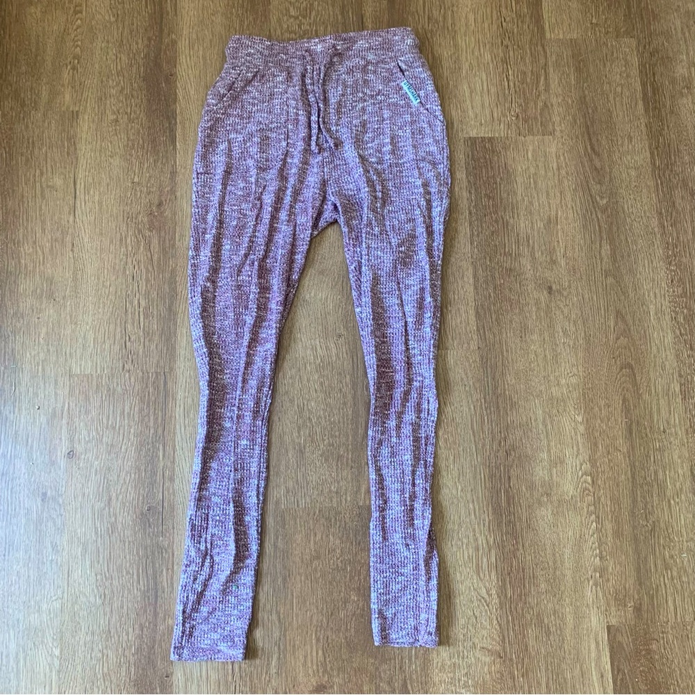 Gymshark Slounge Leggings Red Berry Marl